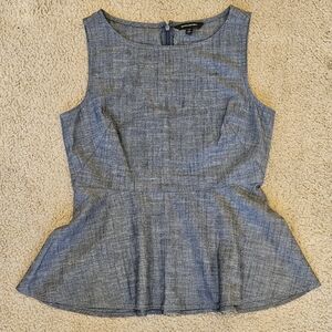 Banana Republic chambray peplum top